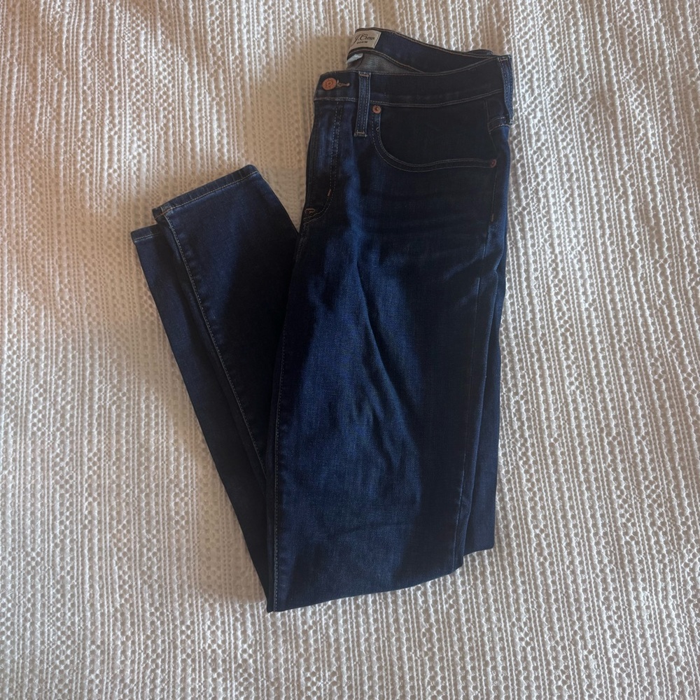 J. Crew Tall Dark Indigo Skinny Jeans